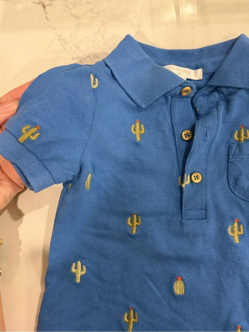 Set of 2 boys summer rompers - golf & desert